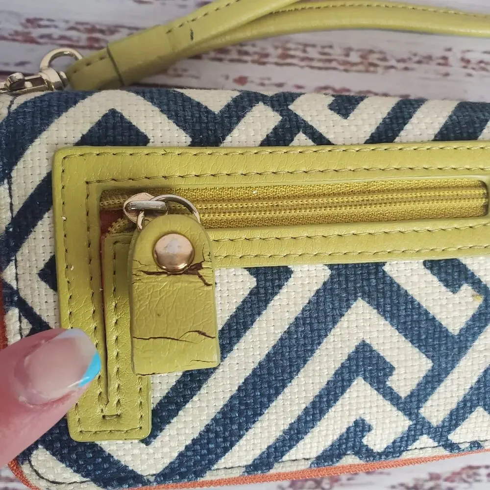 Spartina Haig Point Cell Phone Wallet Multicolor Geometric Striped